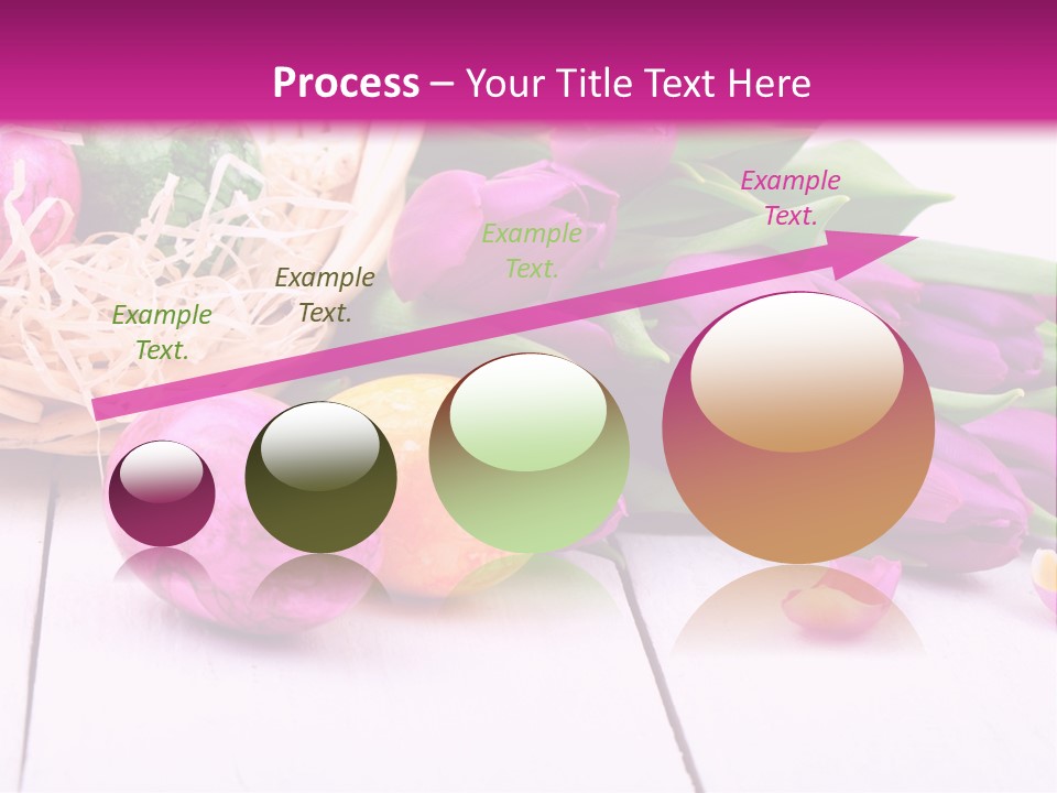 Tulip Flower Easter Eggs PowerPoint Template