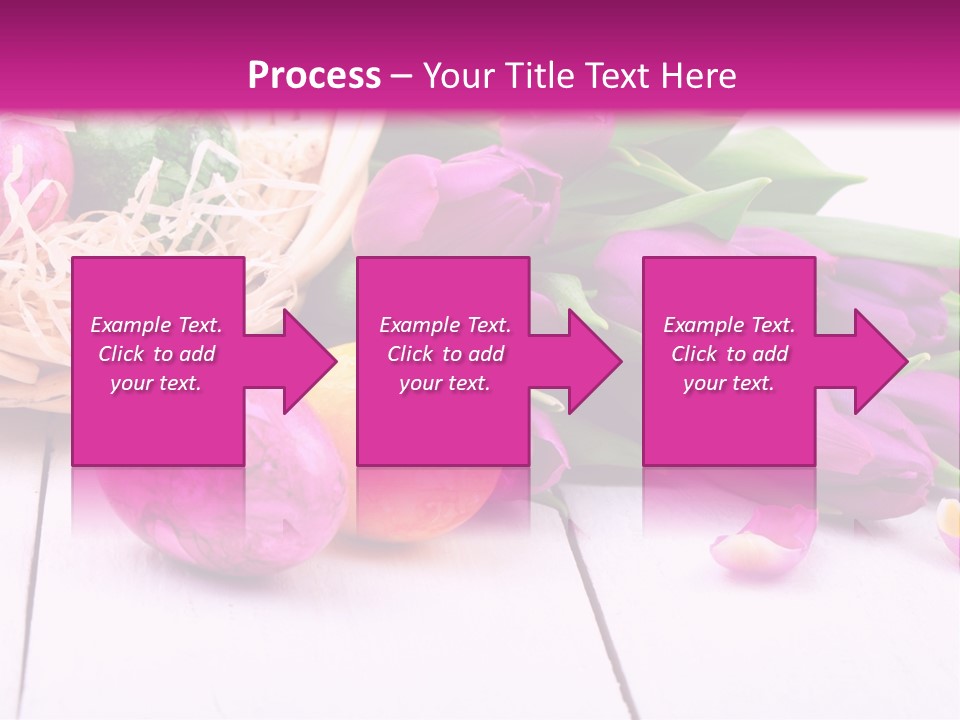 Tulip Flower Easter Eggs PowerPoint Template