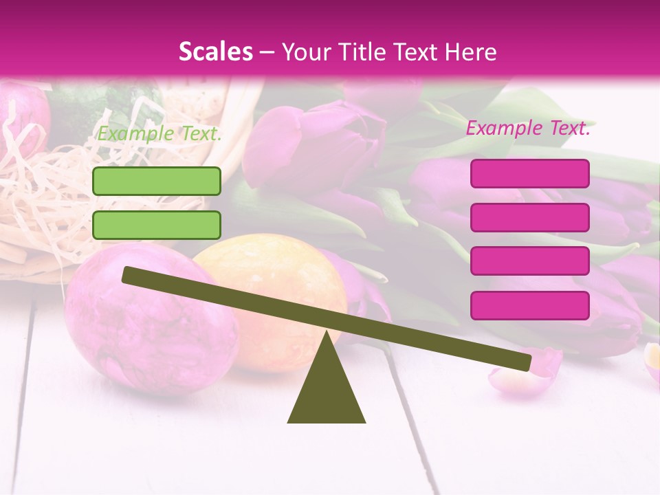 Tulip Flower Easter Eggs PowerPoint Template