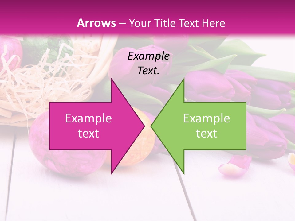 Tulip Flower Easter Eggs PowerPoint Template