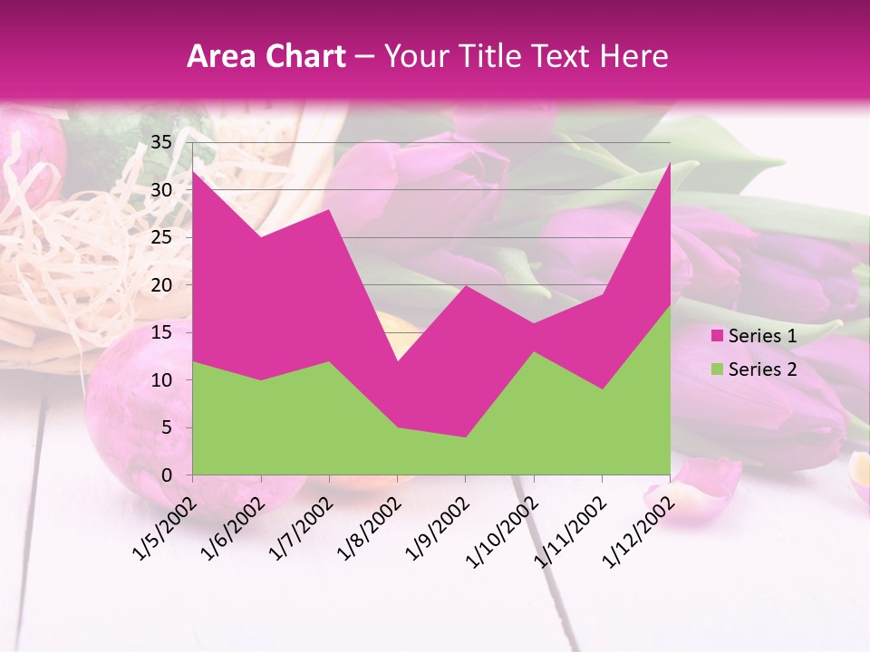 Tulip Flower Easter Eggs PowerPoint Template