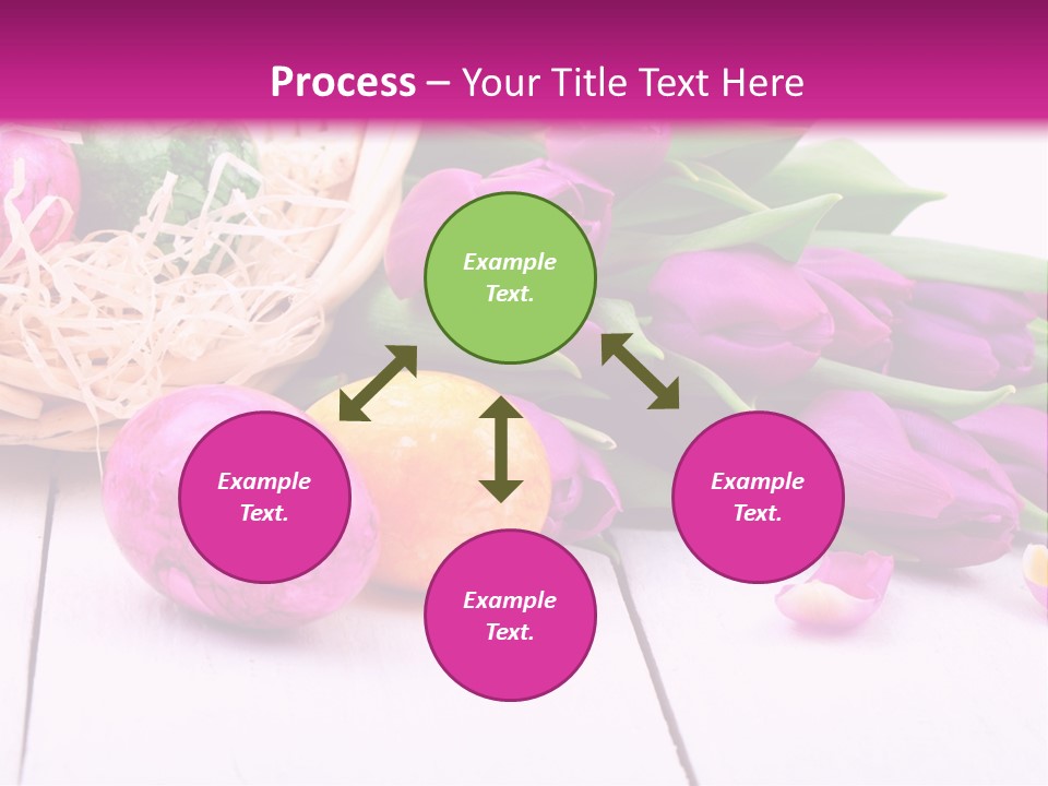 Tulip Flower Easter Eggs PowerPoint Template