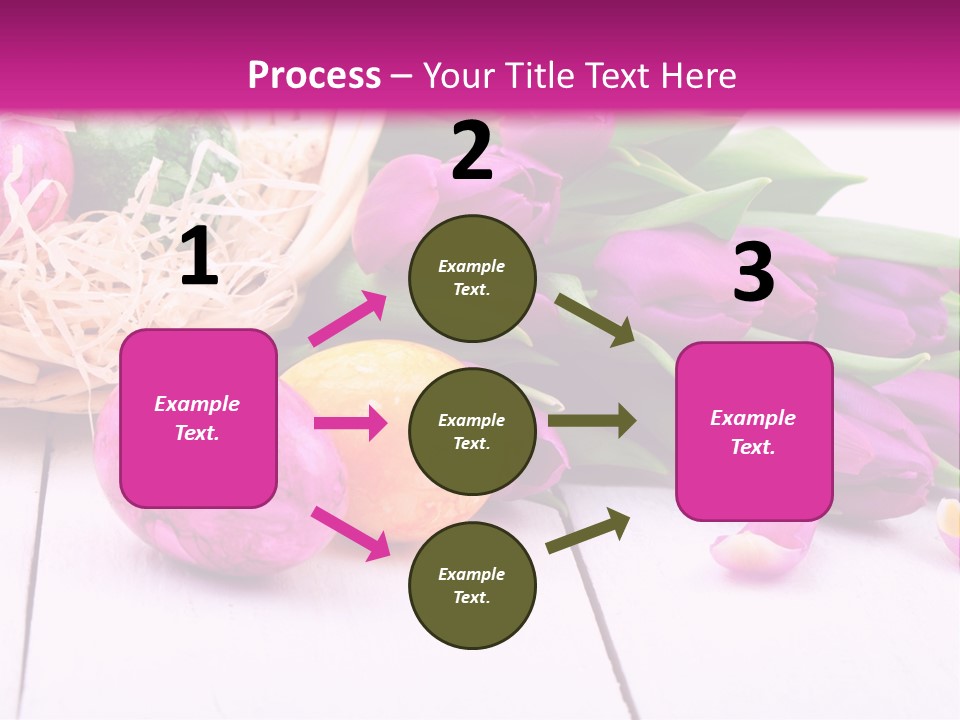 Tulip Flower Easter Eggs PowerPoint Template