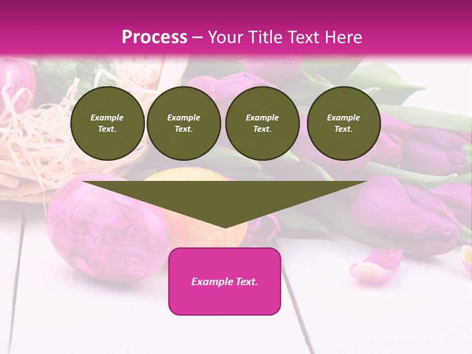 Tulip Flower Easter Eggs PowerPoint Template