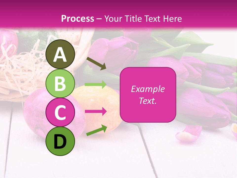 Tulip Flower Easter Eggs PowerPoint Template
