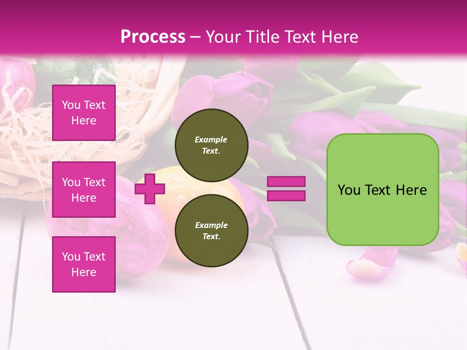 Tulip Flower Easter Eggs PowerPoint Template