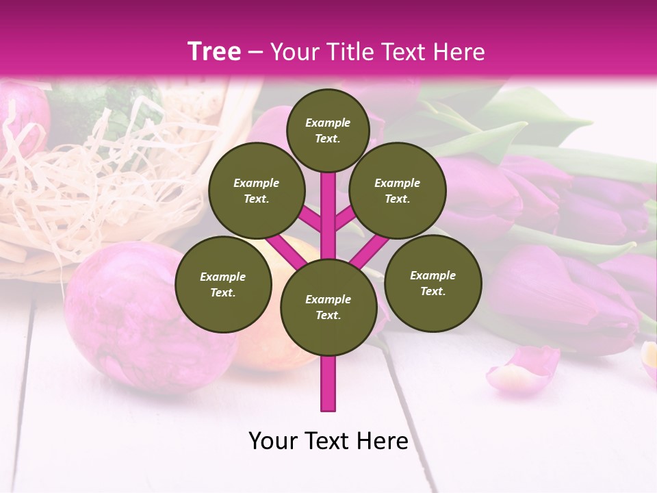 Tulip Flower Easter Eggs PowerPoint Template