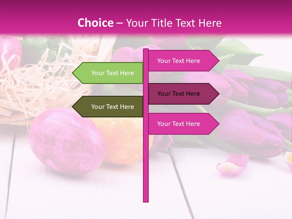 Tulip Flower Easter Eggs PowerPoint Template