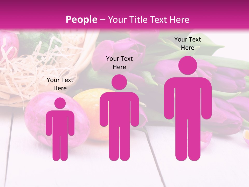 Tulip Flower Easter Eggs PowerPoint Template