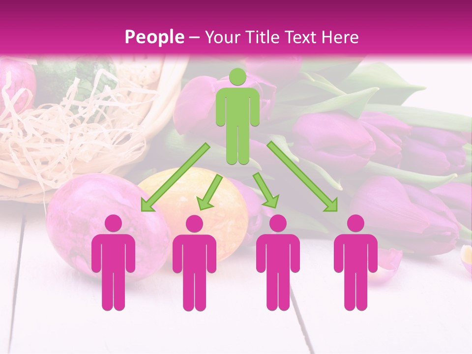 Tulip Flower Easter Eggs PowerPoint Template