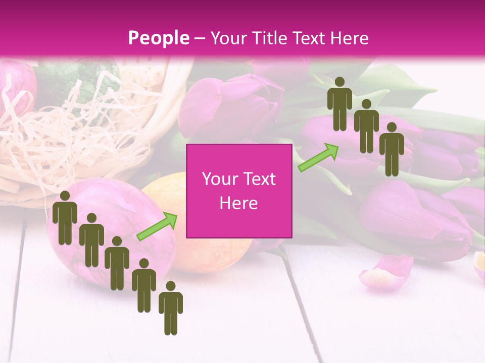 Tulip Flower Easter Eggs PowerPoint Template