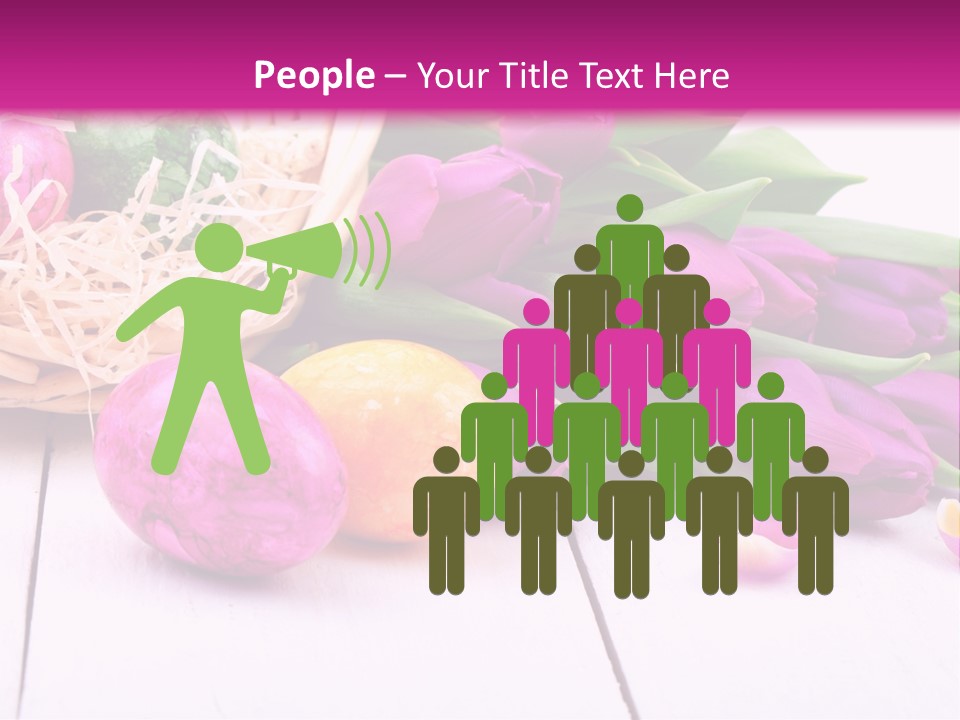 Tulip Flower Easter Eggs PowerPoint Template