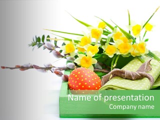 Tradition Basket Straw PowerPoint Template