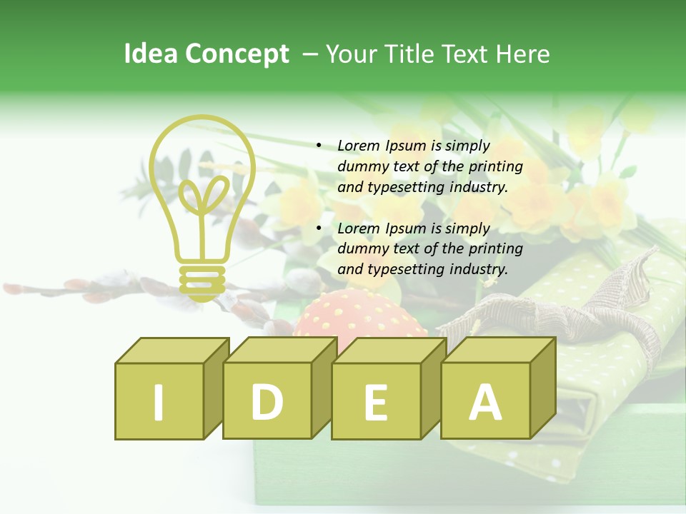 Tradition Basket Straw PowerPoint Template