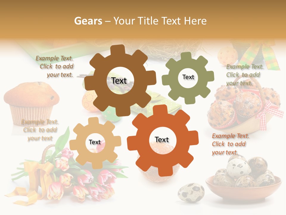 Nest Background Muffins PowerPoint Template