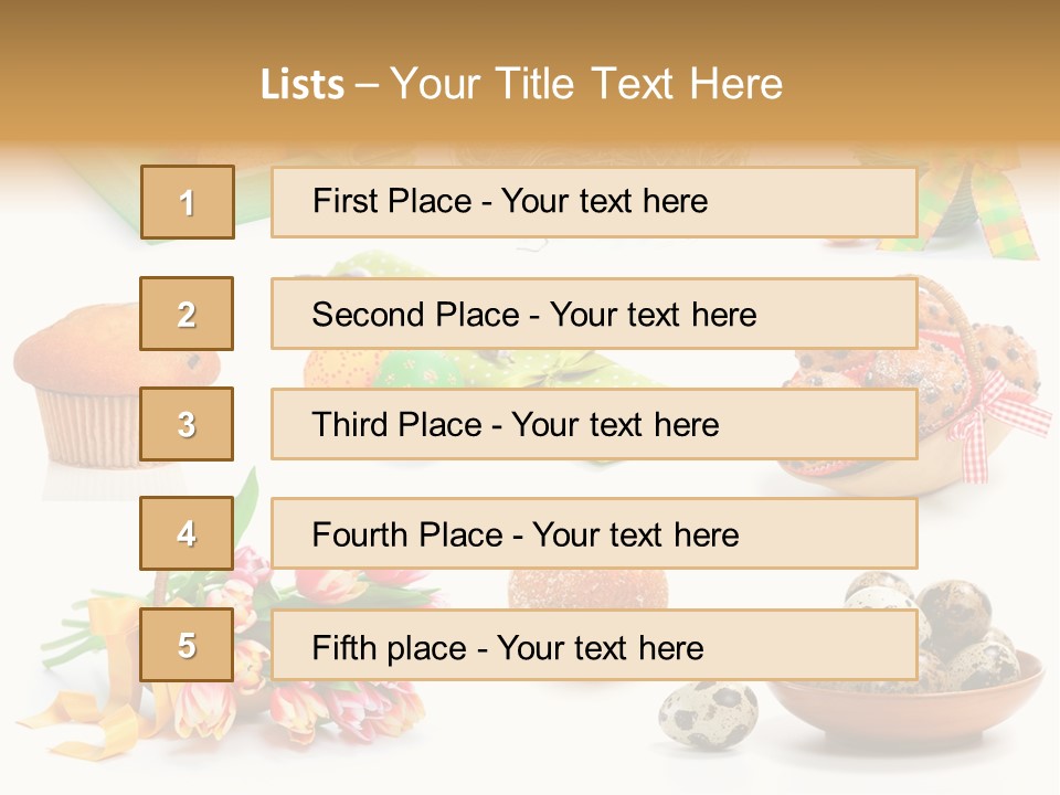 Nest Background Muffins PowerPoint Template
