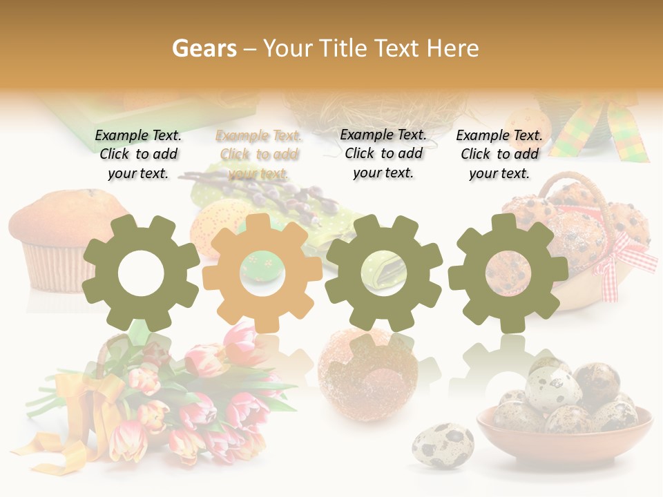 Nest Background Muffins PowerPoint Template