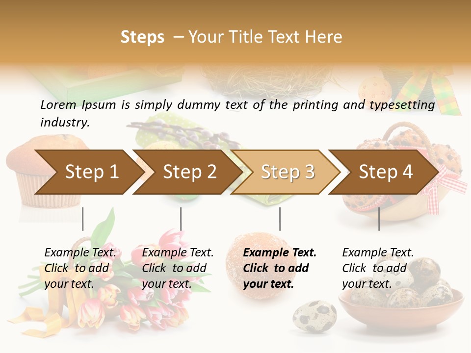 Nest Background Muffins PowerPoint Template