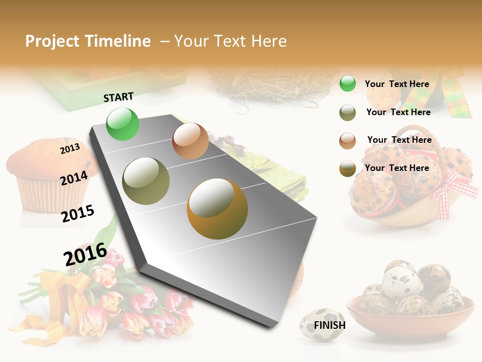 Nest Background Muffins PowerPoint Template