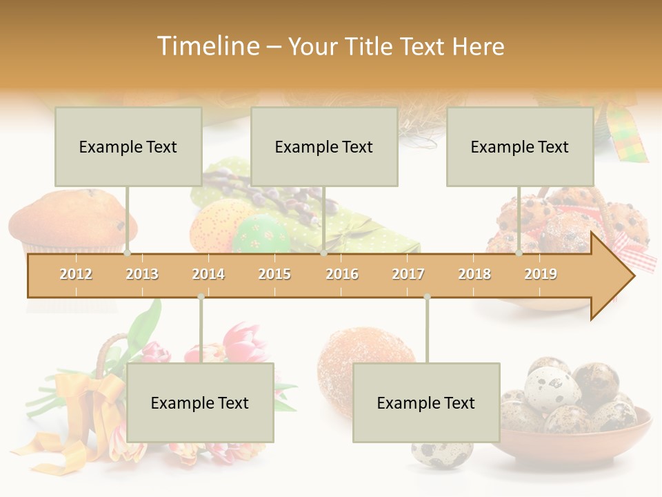 Nest Background Muffins PowerPoint Template