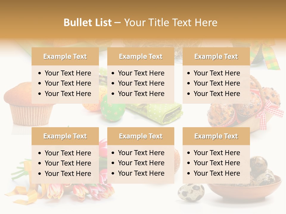 Nest Background Muffins PowerPoint Template