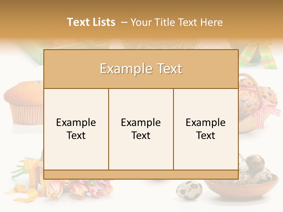 Nest Background Muffins PowerPoint Template