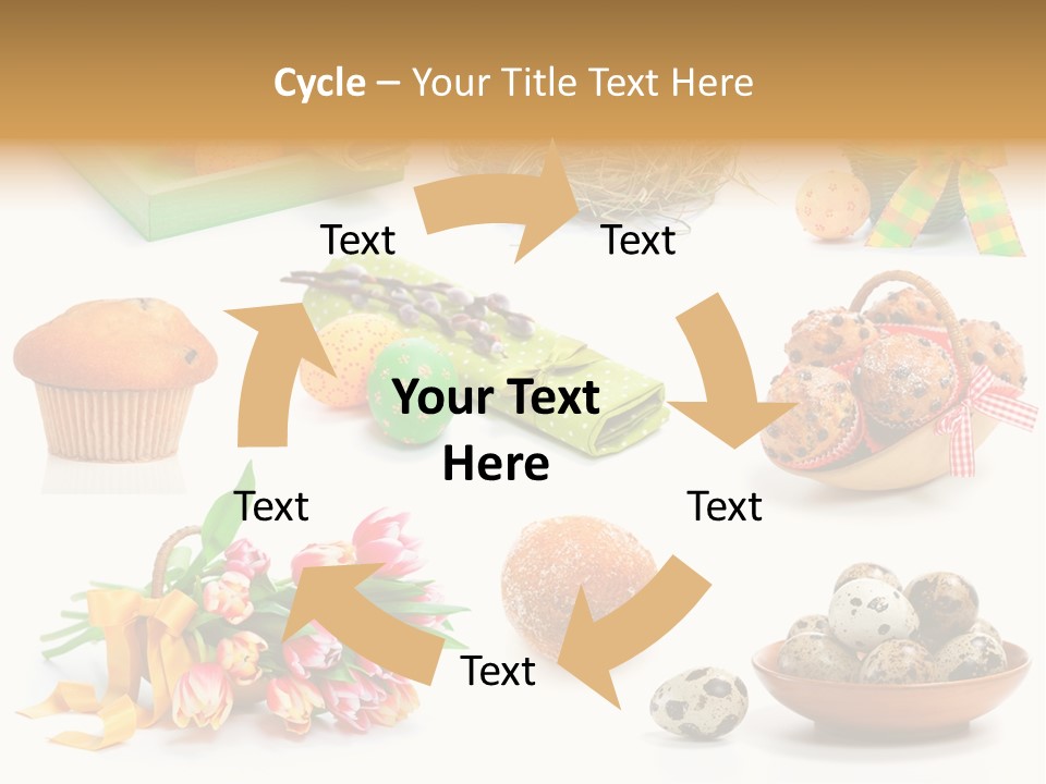 Nest Background Muffins PowerPoint Template