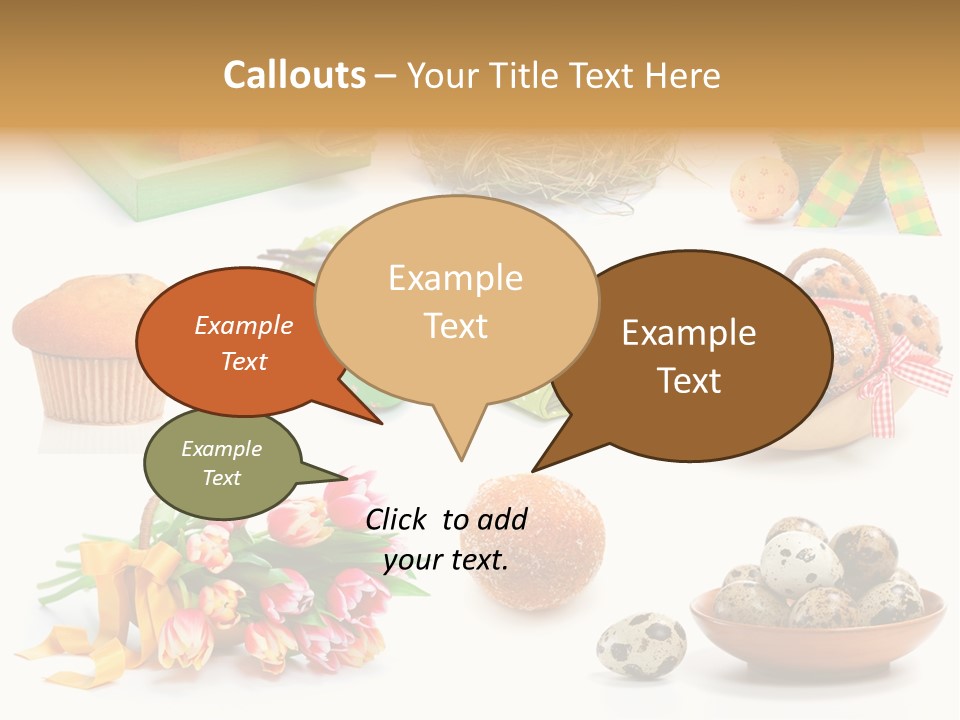 Nest Background Muffins PowerPoint Template