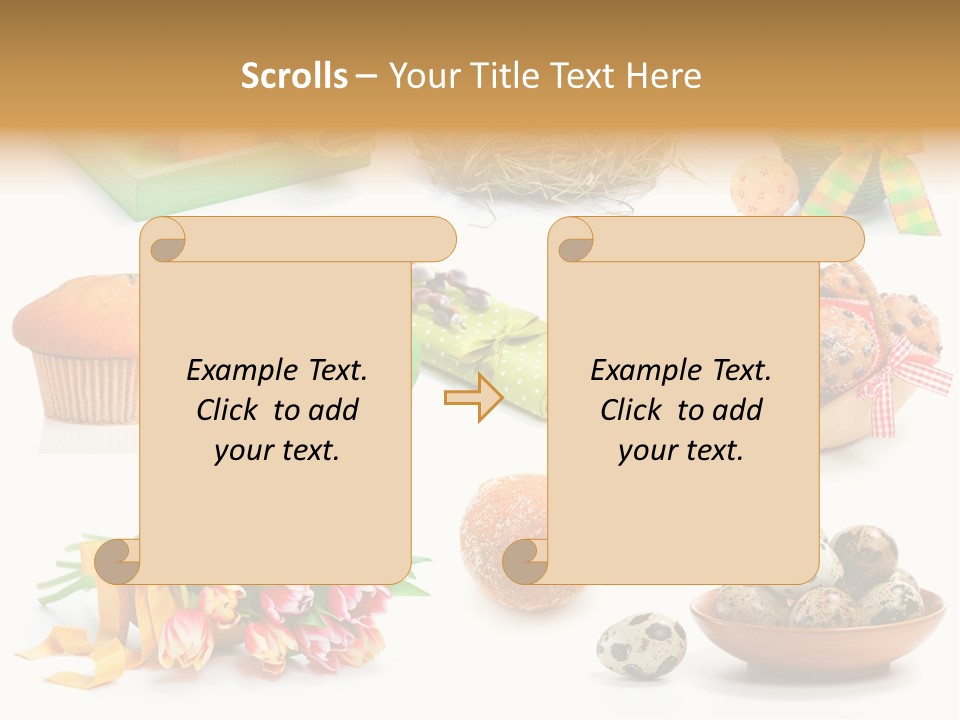 Nest Background Muffins PowerPoint Template