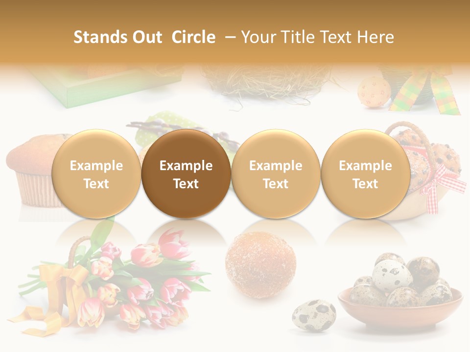 Nest Background Muffins PowerPoint Template