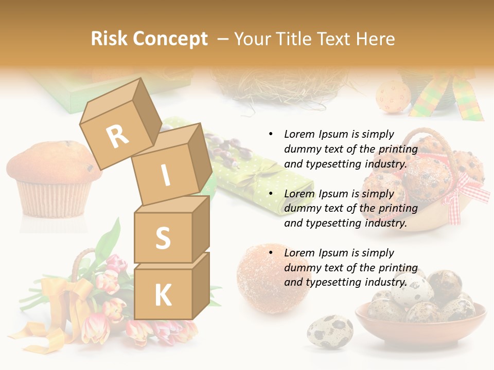 Nest Background Muffins PowerPoint Template