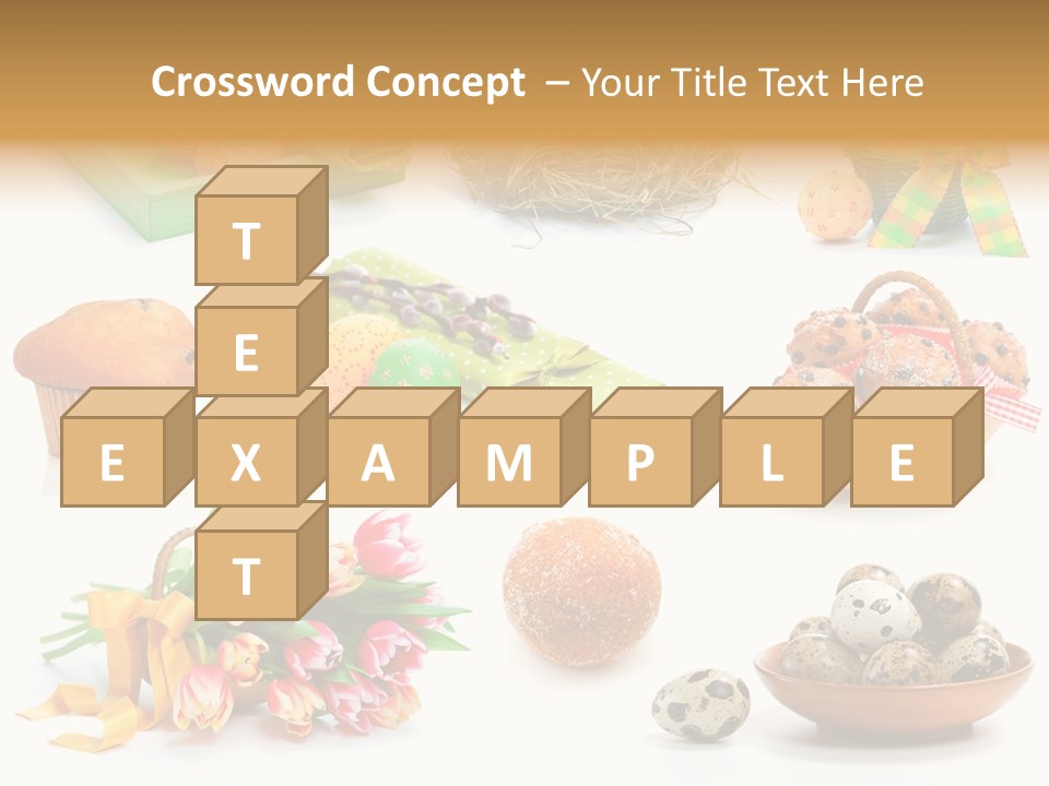 Nest Background Muffins PowerPoint Template