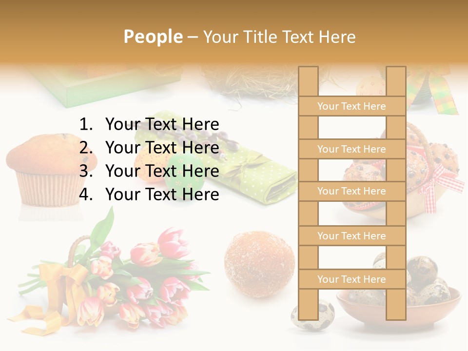 Nest Background Muffins PowerPoint Template