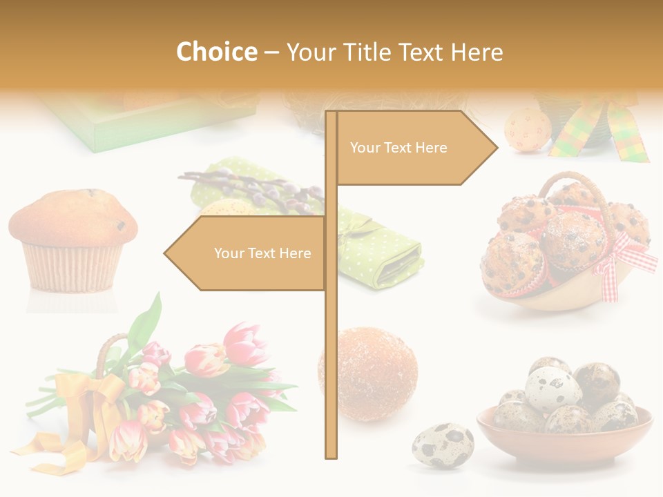 Nest Background Muffins PowerPoint Template