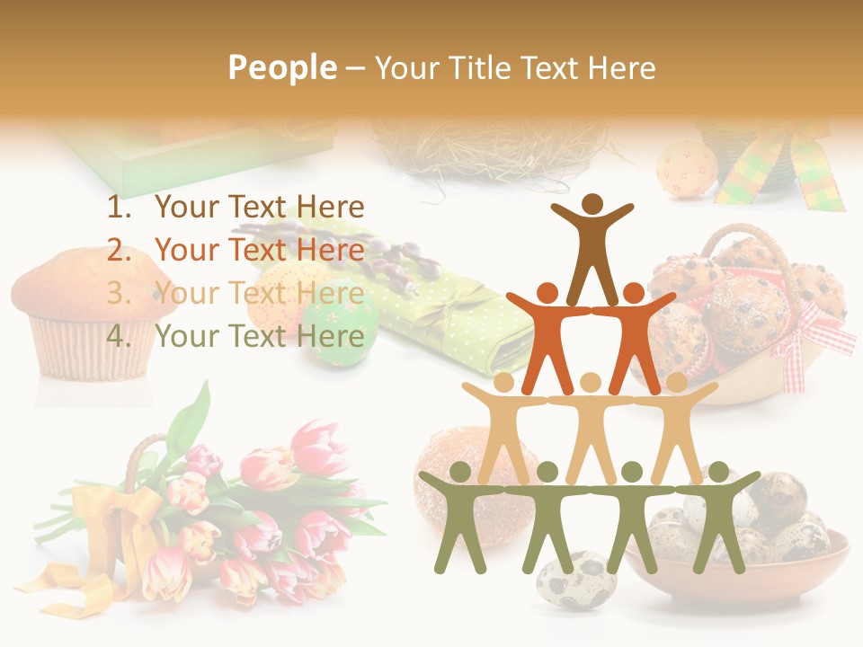 Nest Background Muffins PowerPoint Template