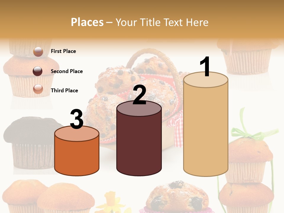 Berry Blueberry Object PowerPoint Template