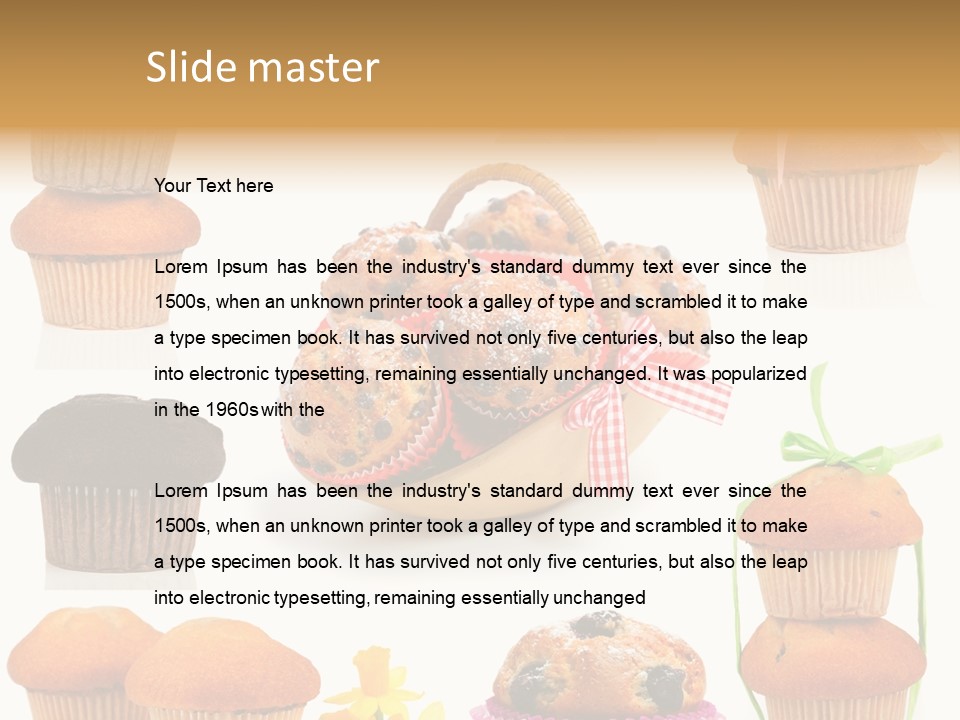 Berry Blueberry Object PowerPoint Template