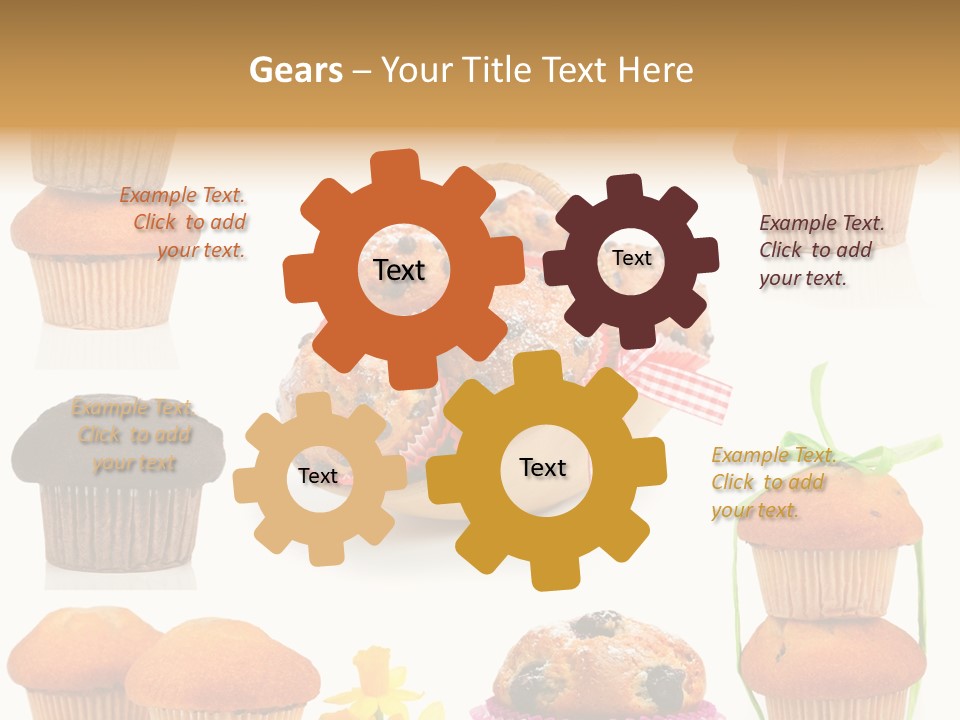 Berry Blueberry Object PowerPoint Template