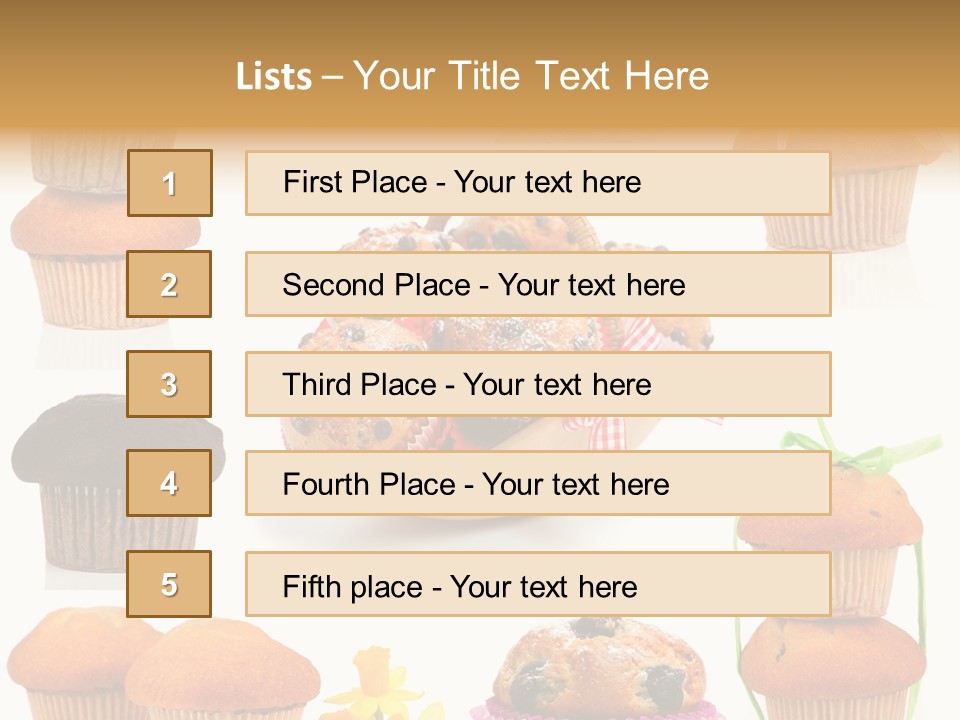 Berry Blueberry Object PowerPoint Template
