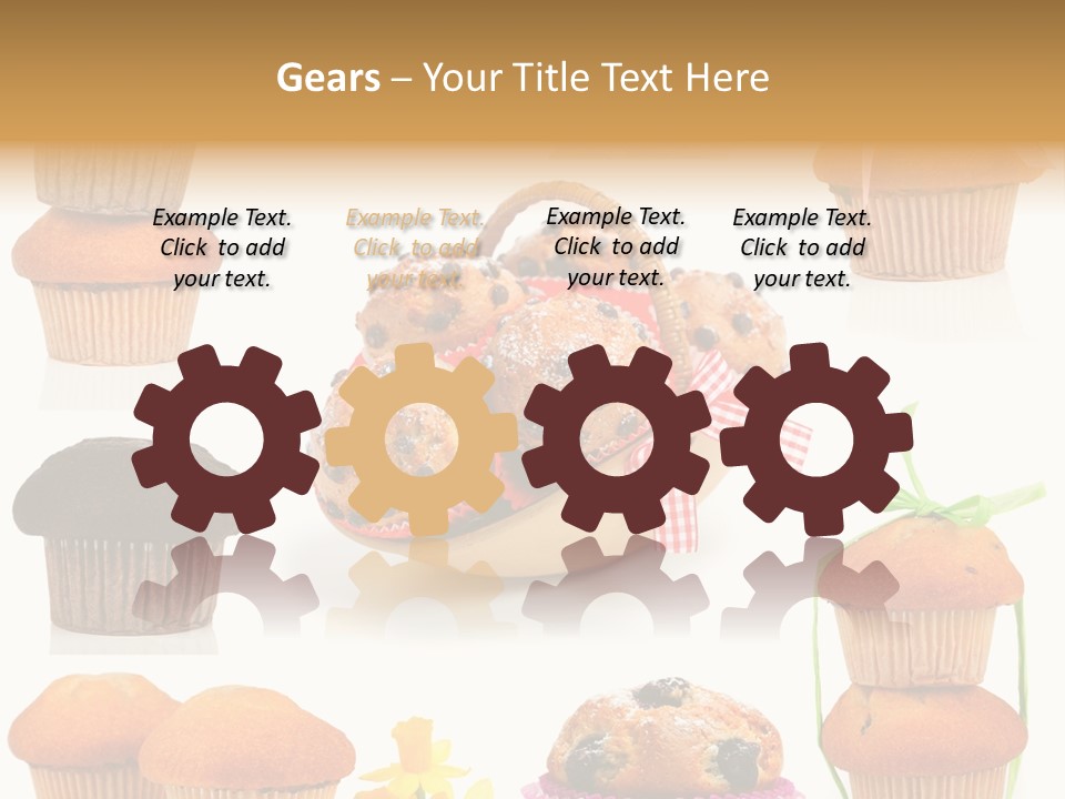 Berry Blueberry Object PowerPoint Template