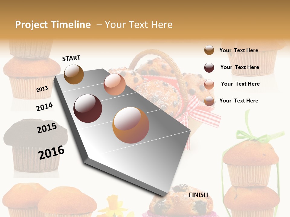 Berry Blueberry Object PowerPoint Template