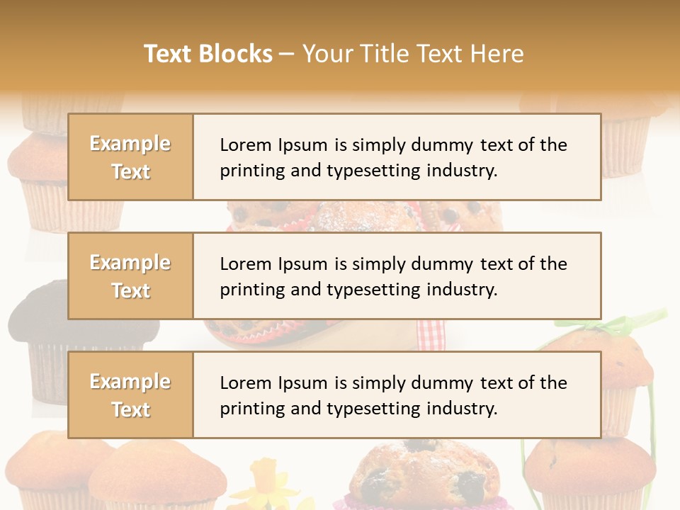 Berry Blueberry Object PowerPoint Template