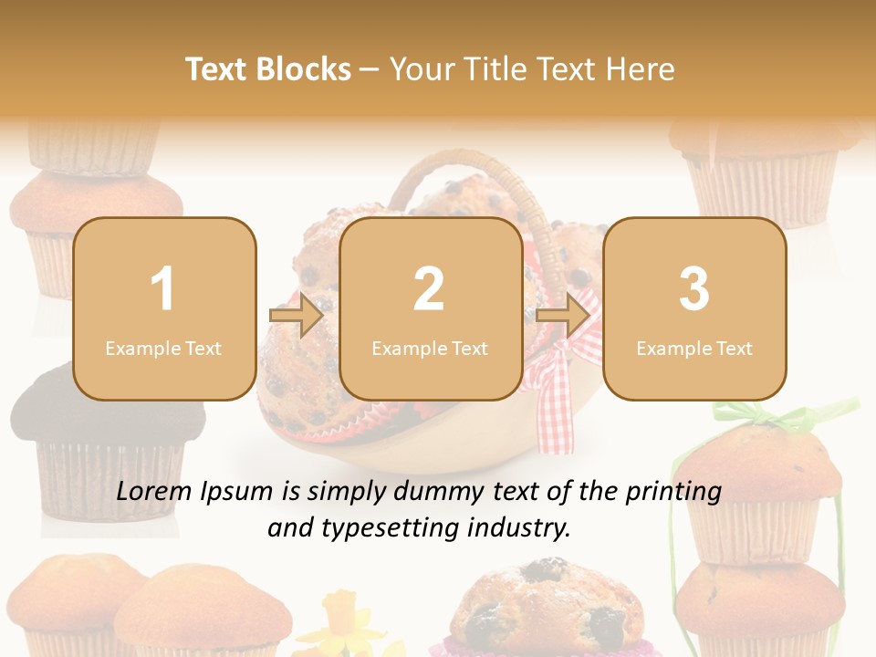 Berry Blueberry Object PowerPoint Template