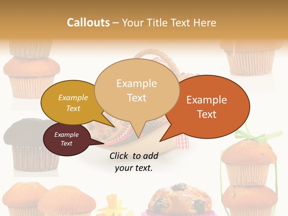 Berry Blueberry Object PowerPoint Template