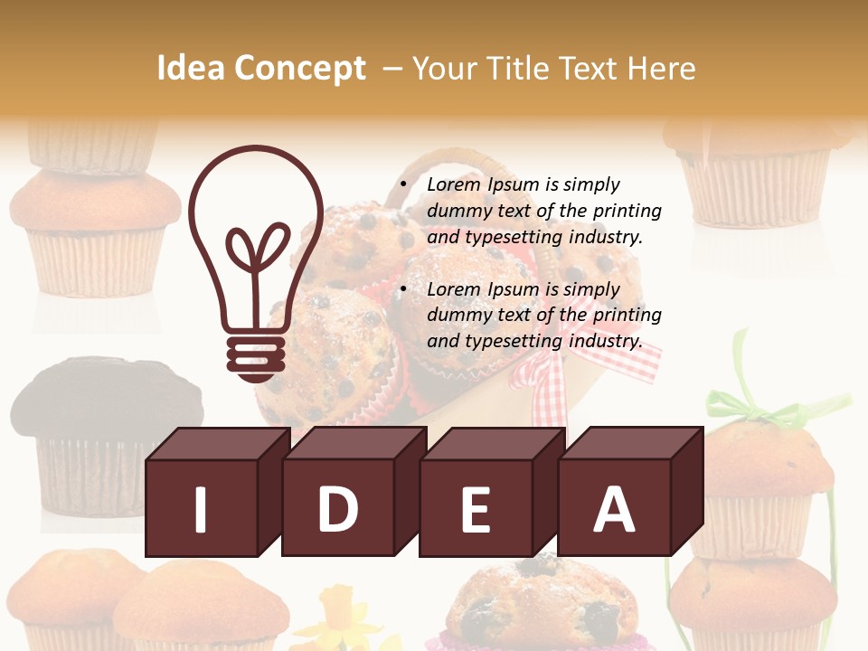 Berry Blueberry Object PowerPoint Template