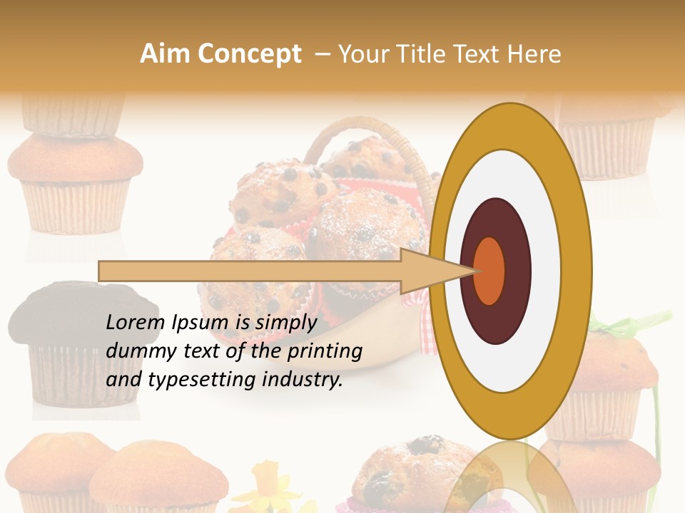 Berry Blueberry Object PowerPoint Template