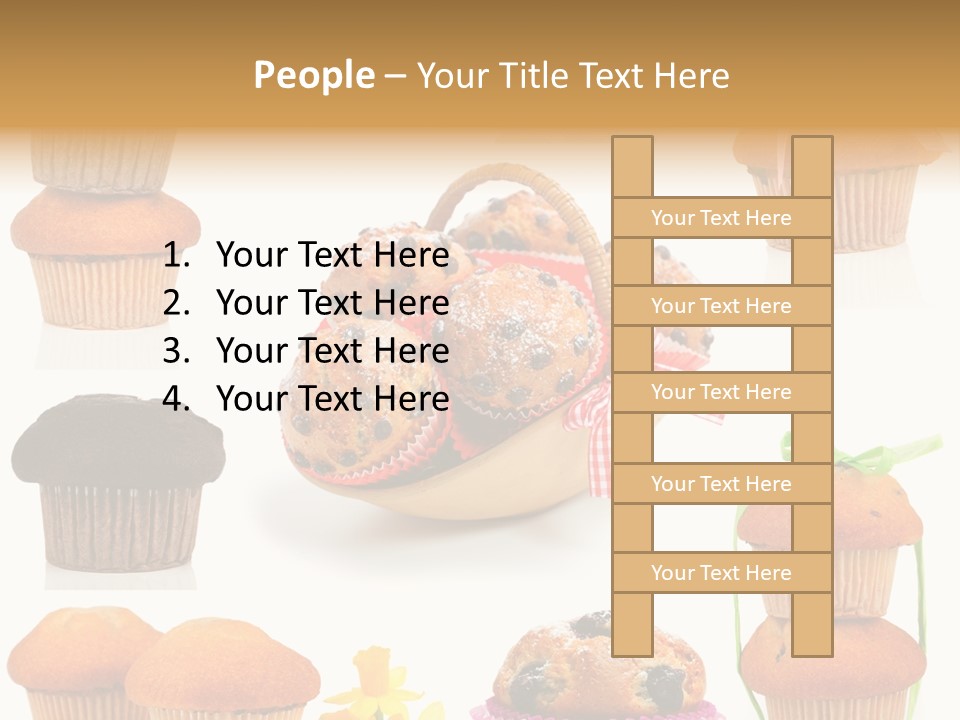 Berry Blueberry Object PowerPoint Template