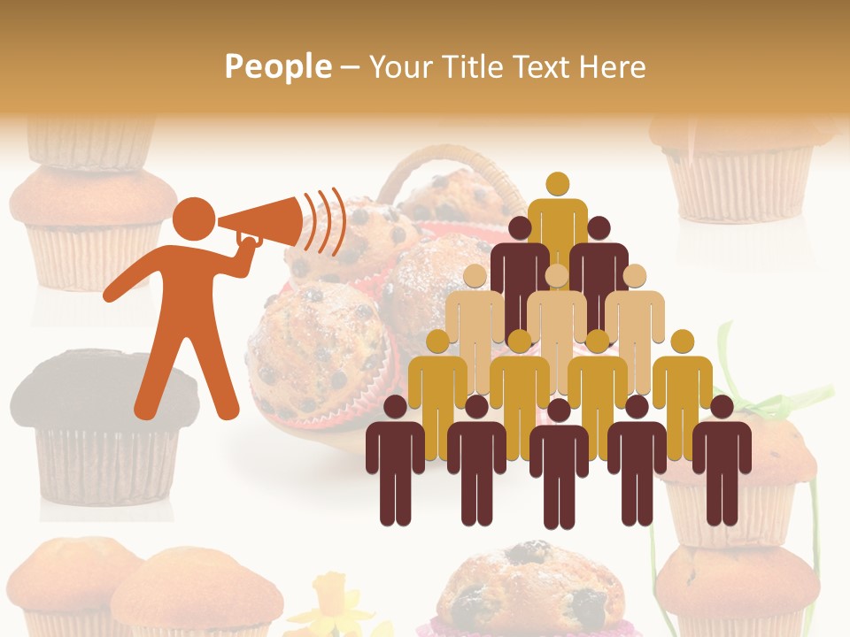 Berry Blueberry Object PowerPoint Template