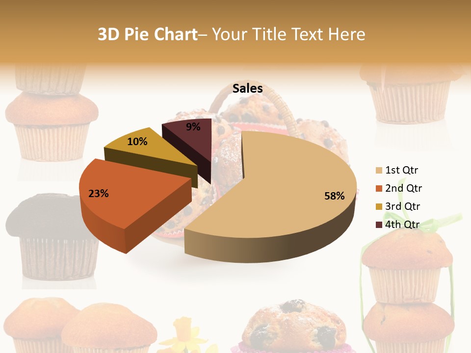 Berry Blueberry Object PowerPoint Template