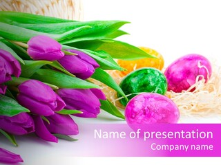 Time Food Eastertime PowerPoint Template